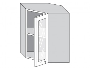 1.60.3у Шкаф настенный (h=720) угловой на 600мм со стекл. дверцей в Чайковском - chajkovskij.magazinmebel.ru | фото