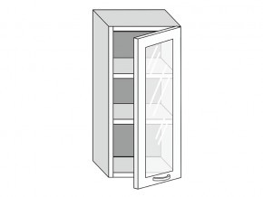 19.40.3 Шкаф настенный (h=913) на 400мм с 1-ой стекл. дверцей в Чайковском - chajkovskij.magazinmebel.ru | фото