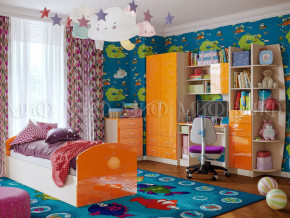 Детская комната Юниор-2 Оранжевый металлик в Чайковском - chajkovskij.magazinmebel.ru | фото