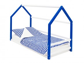 Детская кровать-домик Монтессори Svogen сине-белый в Чайковском - chajkovskij.magazinmebel.ru | фото - изображение 1