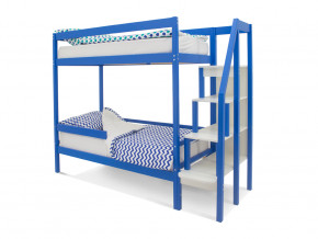 Двухъярусная кровать Svogen с бортиком синий в Чайковском - chajkovskij.magazinmebel.ru | фото