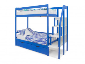 Двухъярусная кровать Svogen с ящиками синий в Чайковском - chajkovskij.magazinmebel.ru | фото - изображение 1