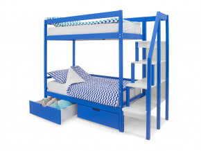 Двухъярусная кровать Svogen с ящиками синий в Чайковском - chajkovskij.magazinmebel.ru | фото - изображение 2