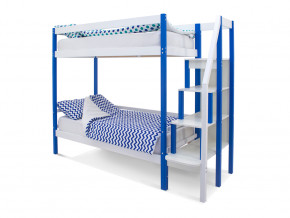 Двухъярусная кровать Svogen сине-белый в Чайковском - chajkovskij.magazinmebel.ru | фото - изображение 1