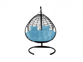 Кокон Для двоих с ротангом голубая подушка в Чайковском - chajkovskij.magazinmebel.ru | фото - изображение 1