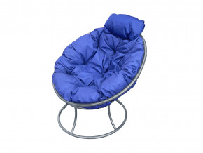 Кресло Папасан мини без ротанга синяя подушка в Чайковском - chajkovskij.magazinmebel.ru | фото