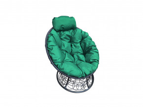 Кресло Папасан мини с ротангом зелёная подушка в Чайковском - chajkovskij.magazinmebel.ru | фото - изображение 1