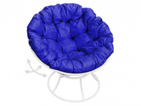 Кресло Папасан пружинка без ротанга синяя подушка в Чайковском - chajkovskij.magazinmebel.ru | фото