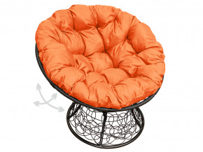 Кресло Папасан пружинка с ротангом оранжевая подушка в Чайковском - chajkovskij.magazinmebel.ru | фото