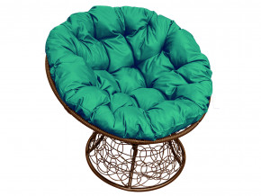 Кресло Папасан с ротангом зелёная подушка в Чайковском - chajkovskij.magazinmebel.ru | фото
