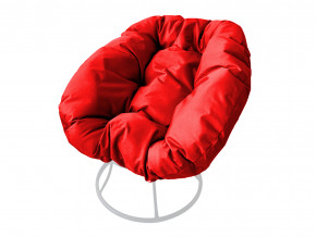 Кресло Пончик без ротанга красная подушка в Чайковском - chajkovskij.magazinmebel.ru | фото - изображение 1