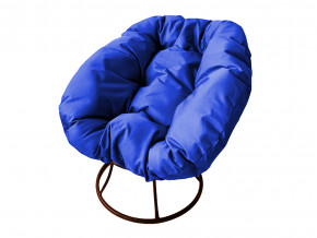 Кресло Пончик без ротанга синяя подушка в Чайковском - chajkovskij.magazinmebel.ru | фото