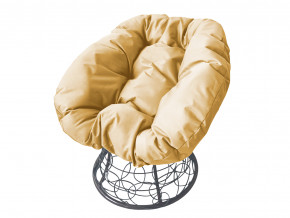 Кресло Пончик с ротангом бежевая подушка в Чайковском - chajkovskij.magazinmebel.ru | фото