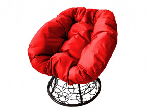 Кресло Пончик с ротангом красная подушка в Чайковском - chajkovskij.magazinmebel.ru | фото