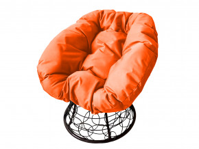 Кресло Пончик с ротангом оранжевая подушка в Чайковском - chajkovskij.magazinmebel.ru | фото