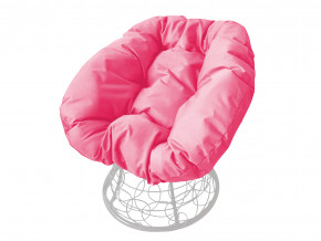 Кресло Пончик с ротангом розовая подушка в Чайковском - chajkovskij.magazinmebel.ru | фото