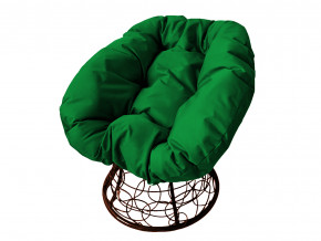 Кресло Пончик с ротангом зелёная подушка в Чайковском - chajkovskij.magazinmebel.ru | фото