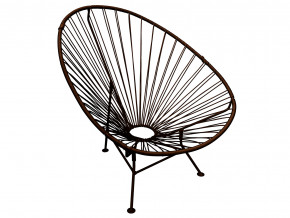 Кресло Ракушка с ротангом коричневый в Чайковском - chajkovskij.magazinmebel.ru | фото - изображение 1