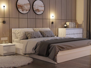 Кровать 1400 Челси Белый глянец в Чайковском - chajkovskij.magazinmebel.ru | фото - изображение 2
