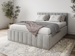 Кровать 1400 Лана серый велюр в Чайковском - chajkovskij.magazinmebel.ru | фото - изображение 1