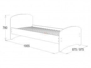 Кровать-4 одинарная 900*1900 венге в Чайковском - chajkovskij.magazinmebel.ru | фото - изображение 2