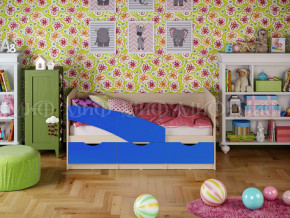 Кровать Бабочки 1600 Синий в Чайковском - chajkovskij.magazinmebel.ru | фото