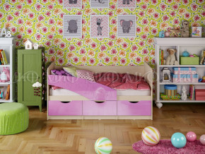 Кровать Бабочки 1600 Сиреневый металлик в Чайковском - chajkovskij.magazinmebel.ru | фото - изображение 1