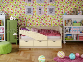 Кровать Бабочки 1600 Ваниль в Чайковском - chajkovskij.magazinmebel.ru | фото