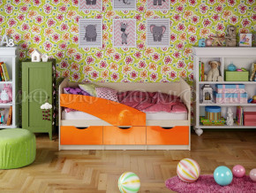 Кровать Бабочки 1800 Оранжевый металлик в Чайковском - chajkovskij.magazinmebel.ru | фото
