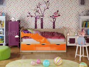 Кровать Дельфин-1 1600 Оранжевый металлик в Чайковском - chajkovskij.magazinmebel.ru | фото - изображение 1