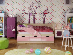 Кровать Дельфин-1 1600 Розовый металлик в Чайковском - chajkovskij.magazinmebel.ru | фото