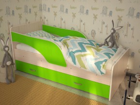 Кровать детская Максимка млечный дуб-лайм в Чайковском - chajkovskij.magazinmebel.ru | фото