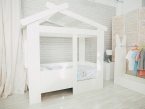 Кровать детская Теремок без ящика белая в Чайковском - chajkovskij.magazinmebel.ru | фото - изображение 1