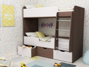 Кровать двухъярусная Малыш двойняшка бодега-белый в Чайковском - chajkovskij.magazinmebel.ru | фото - изображение 1