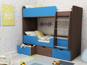 Кровать двухъярусная Малыш двойняшка бодега-голубой в Чайковском - chajkovskij.magazinmebel.ru | фото