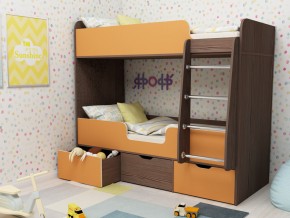 Кровать двухъярусная Малыш двойняшка бодега-оранжевый в Чайковском - chajkovskij.magazinmebel.ru | фото