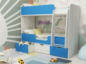 Кровать двухъярусная Малыш двойняшка винтерберг-голубой в Чайковском - chajkovskij.magazinmebel.ru | фото - изображение 1