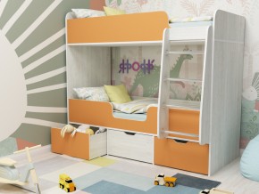 Кровать двухъярусная Малыш двойняшка винтерберг-оранжевый в Чайковском - chajkovskij.magazinmebel.ru | фото - изображение 1