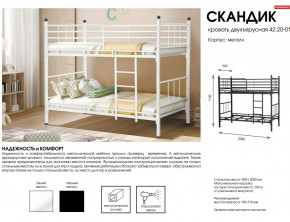 Кровать двухъярусная Скандик 42.20-01 в Чайковском - chajkovskij.magazinmebel.ru | фото - изображение 2