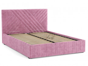 Кровать Гамма 1400 с основанием велюр тенерифе розовый в Чайковском - chajkovskij.magazinmebel.ru | фото - изображение 2
