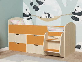 Кровать Малыш-7 Дуб-Оранжевый в Чайковском - chajkovskij.magazinmebel.ru | фото
