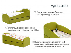 Кровать с ящиком Letmo оливковый (велюр) в Чайковском - chajkovskij.magazinmebel.ru | фото - изображение 11