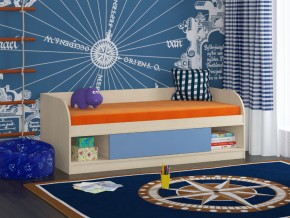 Кровать Соня 4 дуб молочный-голубой в Чайковском - chajkovskij.magazinmebel.ru | фото