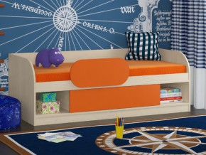 Кровать Соня 4 дуб молочный-оранжевый в Чайковском - chajkovskij.magazinmebel.ru | фото - изображение 3