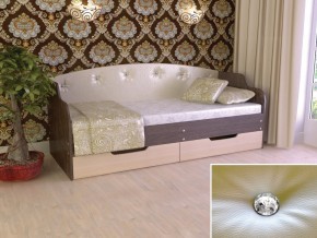 Кровать Юниор Тип 2 Венге/дуб молочный 800х1600 в Чайковском - chajkovskij.magazinmebel.ru | фото - изображение 1
