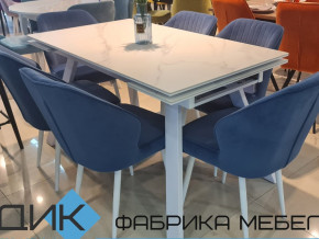 Стол SKL 140 керамика белый мрамор/подстолье белое в Чайковском - chajkovskij.magazinmebel.ru | фото - изображение 2